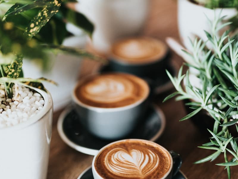 Barista at espresso machine