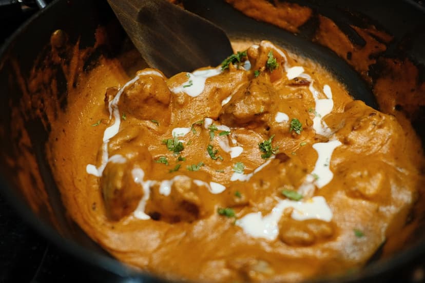 Butter Chicken Plating