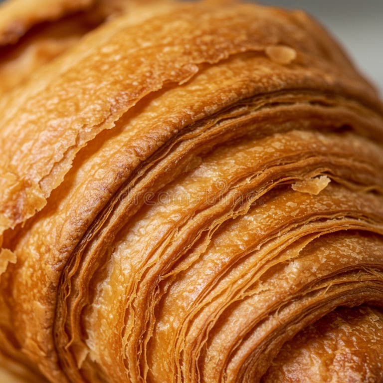 Golden butter croissants